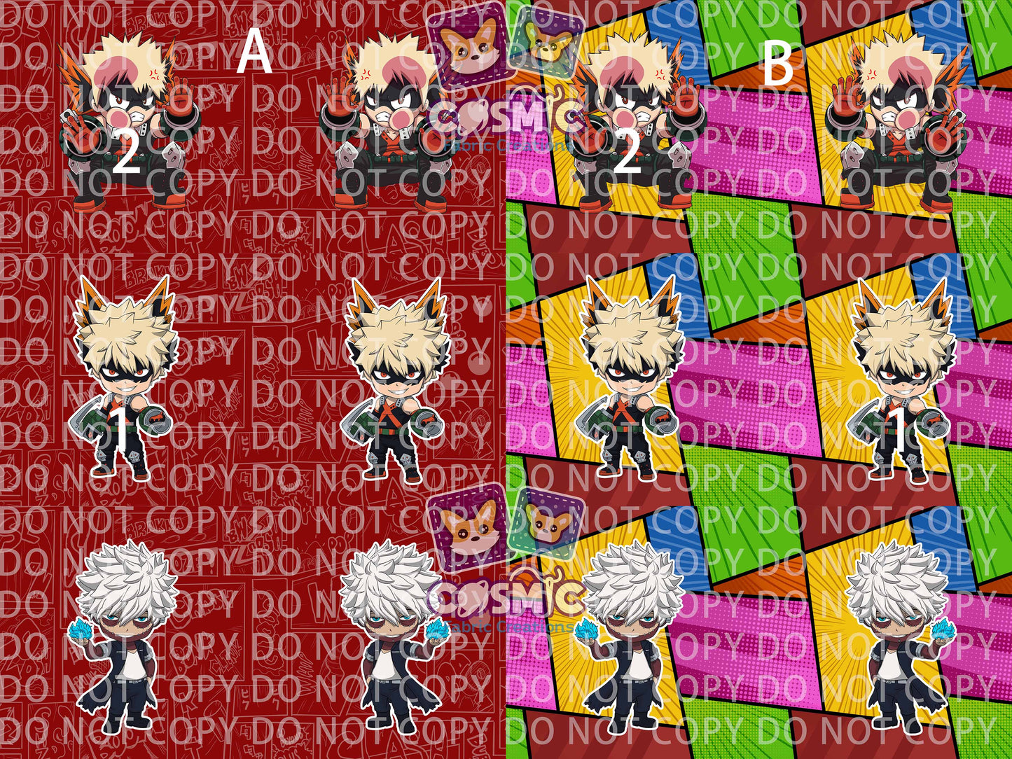 Chibi Future Hero Pillow Panels