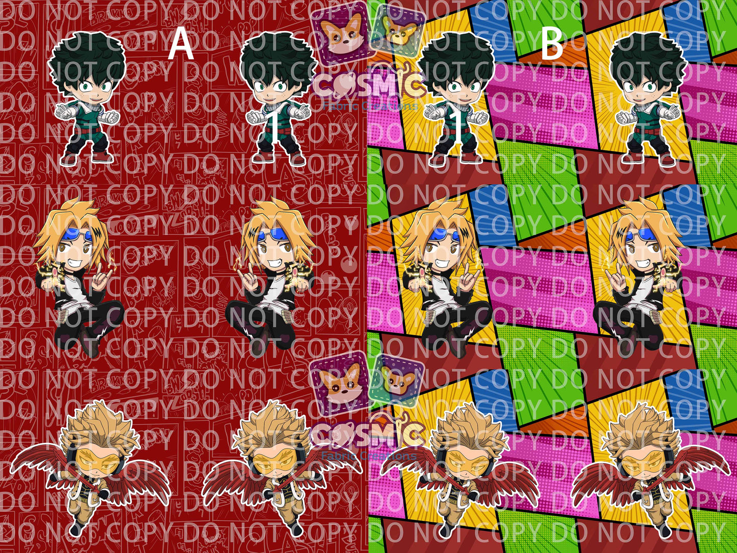 Chibi Future Hero Pillow Panels