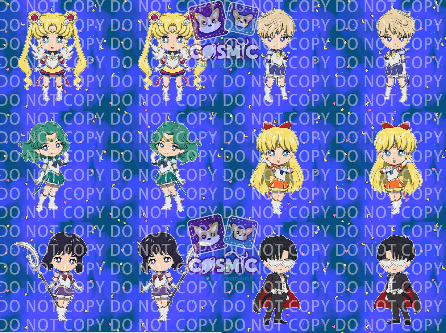 Sailor Star Pillow Panels