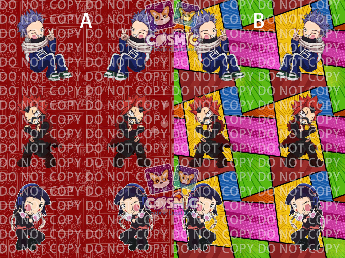 Chibi Future Hero Pillow Panels