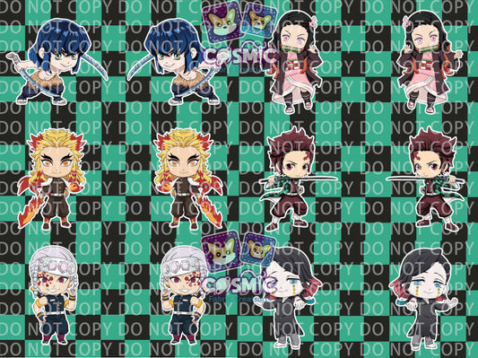 Chibi Demon Hunters Pillow Panels